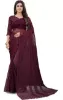 Picture of Self Design Bollywood Net Saree (Purple)