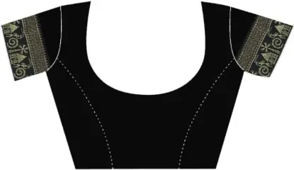 Picture of Self Design, Solid/Plain, Embellished Bollywood Georgette Saree (Grey)