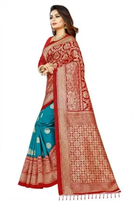 Picture of Printed Daily Wear Art Silk Saree (Maroon)