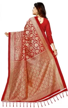Picture of Printed Daily Wear Art Silk Saree (Maroon)