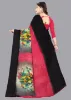 Picture of Printed Daily Wear Georgette Saree (Pink)