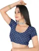Picture of Printed Daily Wear Georgette Saree (Dark Blue, Light Blue)