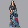 Picture of Printed Daily Wear Georgette Saree (Multicolor)