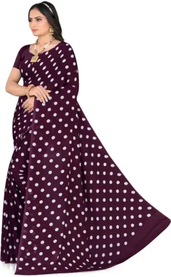 Picture of Printed Daily Wear Georgette Saree (Purple)
