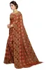 Picture of Printed Daily Wear Georgette Saree (Brown)