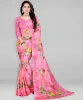 Picture of Printed Daily Wear Crepe Saree (Pink)