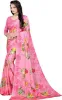 Picture of Printed Daily Wear Crepe Saree (Pink)