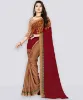 Picture of Printed, Paisley, Floral Print Daily Wear Georgette Saree (Brown, Pink)