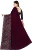 Picture of Floral Print Daily Wear Georgette Saree (Magenta)