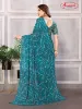 Picture of Printed Bollywood Georgette Saree (Blue)