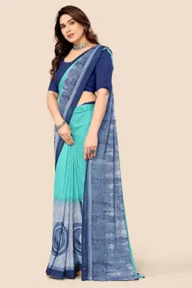 Picture of Printed Daily Wear Georgette Saree (Multicolor)