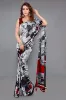 Picture of Printed Daily Wear Georgette Saree (Grey)