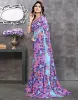 Picture of Printed Bandhani Georgette Saree (Purple)