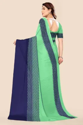 Picture of Printed Daily Wear Georgette Saree (Multicolor)