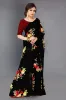 Picture of Floral Print Daily Wear Georgette Saree (Black)