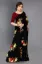 Picture of Floral Print Daily Wear Georgette Saree (Black)