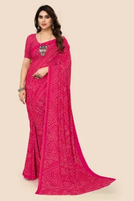 Picture of Floral Print Daily Wear Georgette Saree