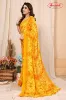Picture of Ombre, Floral Print Daily Wear Georgette Saree (Yellow)