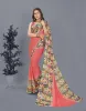 Picture of Geometric Print Bollywood Georgette Saree (Pink)