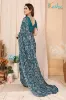 Picture of Printed Daily Wear Georgette Saree (Blue)