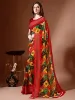 Picture of Printed Bandhani Georgette Saree (Red, Multicolor)