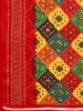 Picture of Printed Bandhani Georgette Saree (Red, Multicolor)