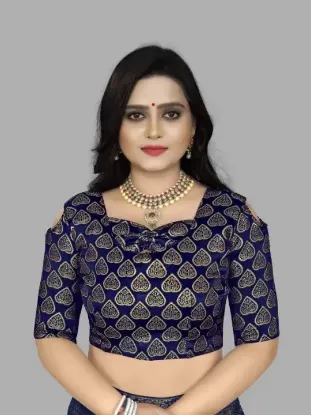 Picture of Embroidered Bollywood Georgette Saree (Blue)