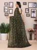Picture of Printed Daily Wear Georgette Saree (Green)