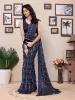 Picture of Printed Daily Wear Georgette Saree (Blue)