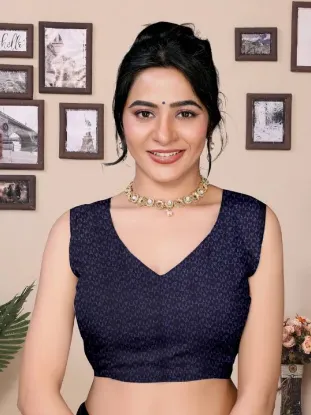 Picture of Printed Daily Wear Georgette Saree (Blue)