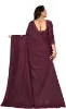 Picture of Self Design Bollywood Silk Blend Saree (Purple)
