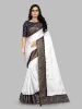 Picture of Embroidered Bollywood Georgette Saree (White)