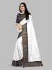 Picture of Embroidered Bollywood Georgette Saree (White)