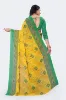 Picture of Solid/Plain Bollywood Georgette Saree (Mustard, Green)