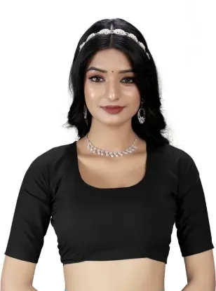 Picture of Floral Print Daily Wear Georgette Saree (Black)