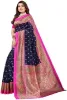 Picture of Printed Bollywood Silk Blend Saree (Multicolor)