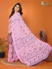 Picture of Paisley, Floral Print Daily Wear Georgette Saree (Pink)