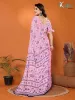 Picture of Paisley, Floral Print Daily Wear Georgette Saree (Pink)