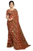 Picture of Printed Daily Wear Georgette Saree (Brown)