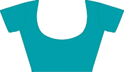 Picture of Checkered Daily Wear Art Silk Saree (Light Blue, Cream)