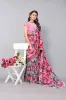 Picture of Floral Print Bollywood Georgette Saree (Pink)