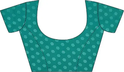 Picture of Floral Print, Printed Daily Wear Georgette Saree (Dark Green)