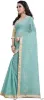 Picture of Checkered Chanderi Cotton Silk Saree (Blue)
