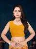 Picture of Printed Daily Wear Georgette Saree (Yellow)