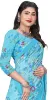 Picture of Floral Print Bollywood Georgette Saree (Light Blue)