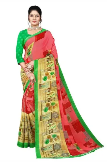 Picture of Printed Daily Wear Georgette Saree