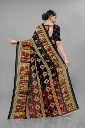 Picture of Printed Daily Wear Georgette Saree (Multicolor)