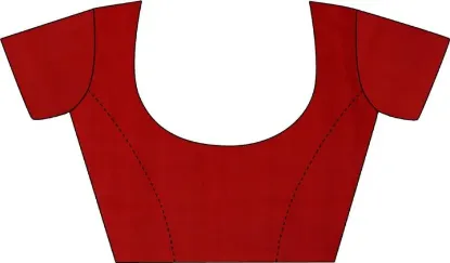 Picture of Floral Print Bollywood Georgette Saree (Red, Beige)