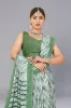 Picture of Printed Daily Wear Georgette Saree (Green)