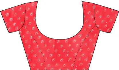 Picture of Printed Daily Wear Georgette Saree (Pink)